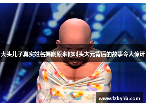 大头儿子真实姓名揭晓原来他叫头太元背后的故事令人惊讶